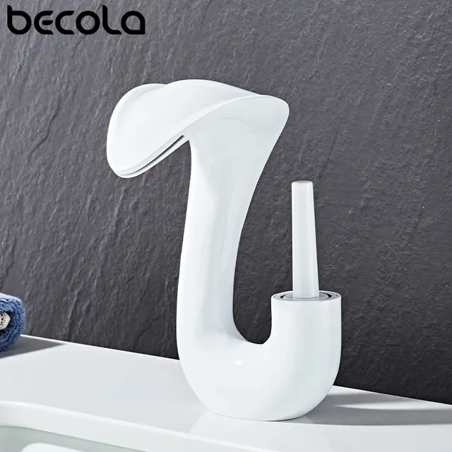 Becola robinet de lavabo cascade salle de bains noir or… – vue 3