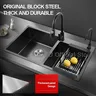 Évier de cuisine à double cuve en acier inoxydable 304 – vue 2