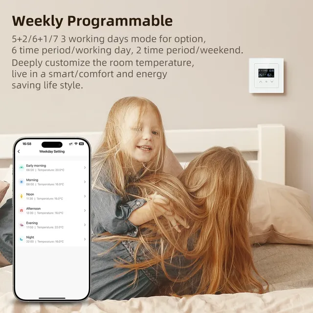 MIUCDA Tuya WiFi Thermostat intelligent – vue 4