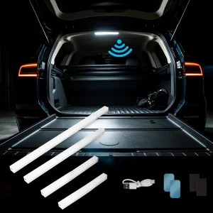 Lumière de capteur de voiture à LED, lumière à induction automatique, éclairage intelligent aste de type C, lampe magnétique mauale, mode de détection, 10 cm, 20 cm, 30cm