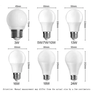 Ampoule LED lampes E27 AC220V 240V ampoule blanc chaud/froid 3W 5W 7W 10W 13W 18W 24W Lampada salon maison LED Bombilla