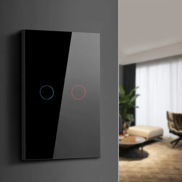 Interrupteur tactile AC100-240V verre cristal trempé… – vue 3