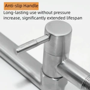 180 °   Robinet d&rsquo;évier mural rotatif, sortie allongée, poignée antidérapante, robinet de cuisine antirouille, Installation facile