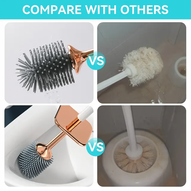 Ensemble de brosses de toilette avec support – vue 5