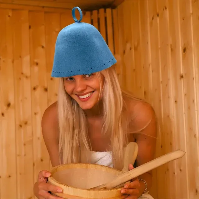 Chapeau sauna laine respirante régulation température… – vue 4