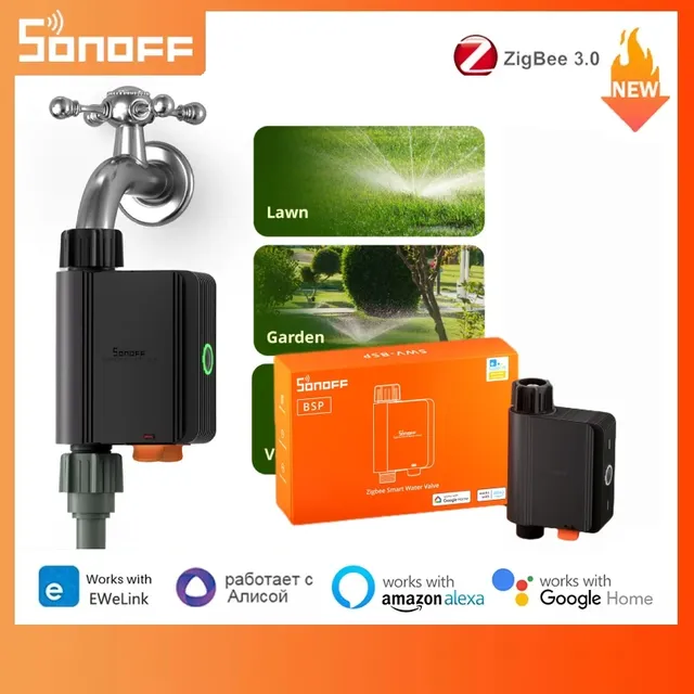SONOFF SWV vanne d'eau Zigbee robinet contrôleur…