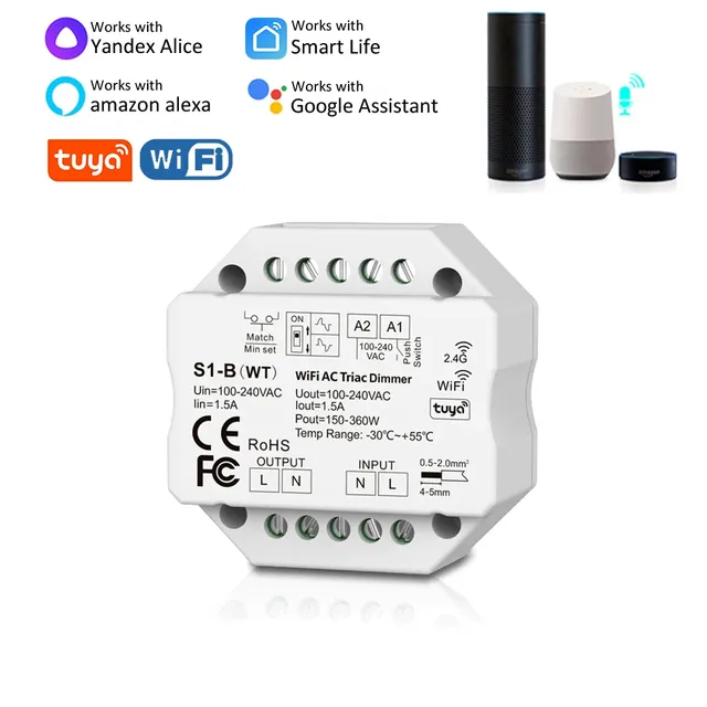 Wifi AC Traic Tuya LED variateur 220V 110V 230V…