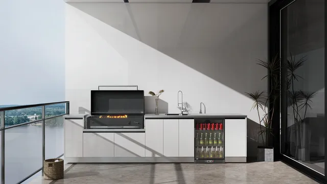 Cuisine extérieure modulaire encastrable inoxydable… – vue 3