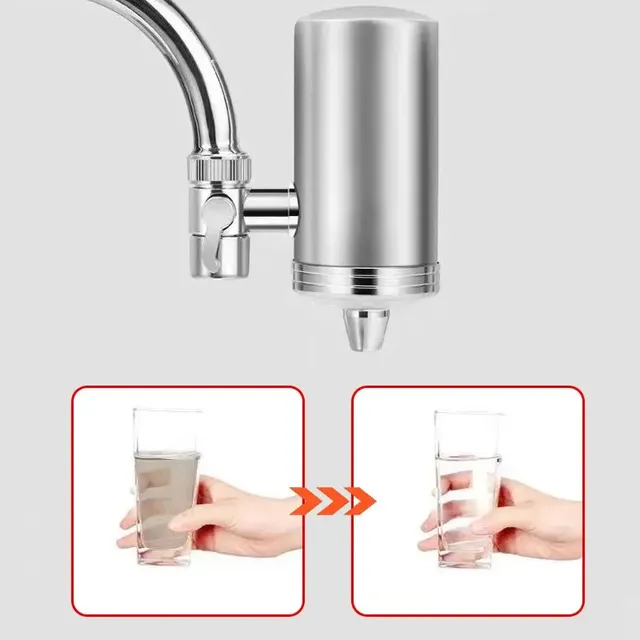 Purificateur d'eau de robinet en acier inoxydable – vue 3