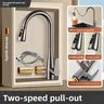 Robinet extractible de cuisine tout en cuivre – vue 6