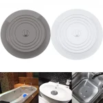 Grand bouchon de vidange en silicone, bouchon de baignoire, couvercle d&rsquo;aspiration plat, accessoires de cuisine et de blanchisserie, 6 amarans