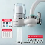 2025 nouveau filtre de robinet domestique, purificateur d&rsquo;eau à double sortie, filtre universel d&rsquo;eau du robinet de cuisine potable directe, pré-purificateur