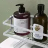 Étagère rangement salle bain toilettes compacte blanche… – vue 2