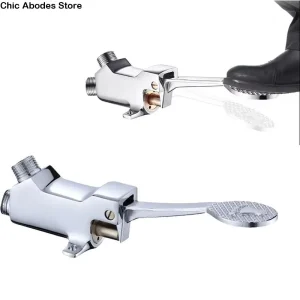 Vanne de commande au pied, mains libres, pédale polyvalente, interrupteur de commande de robinet d&rsquo;eau, Installation facile, cuivre