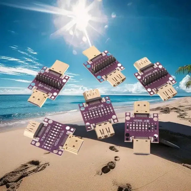 Carte test adaptateur HDMI mâle femelle circuit imprimé… – vue 4