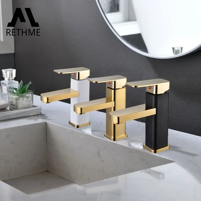 RETHME robinet de salle de bains doré – vue 2
