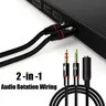 Adaptateur jack casque micro y séparateur stéréo trois… – vue 4