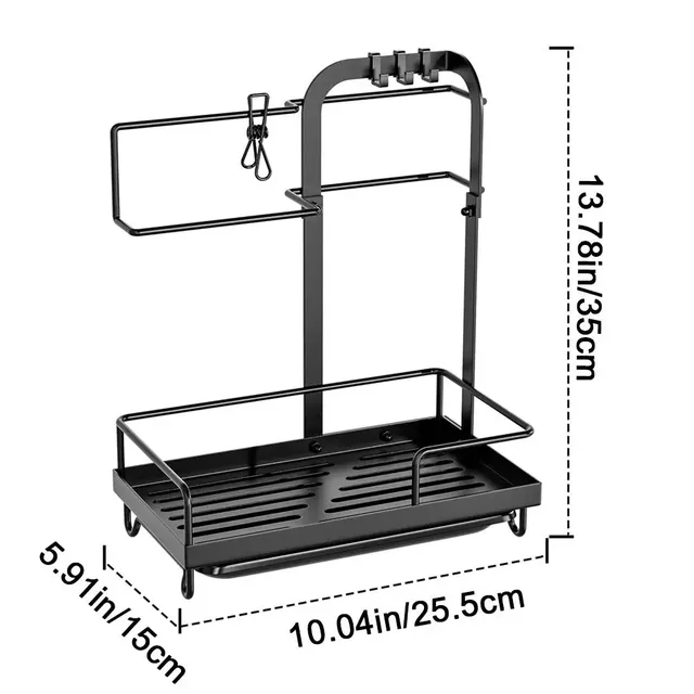 Grand support de rangement pour évier en fer – vue 6