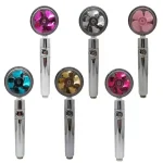 Pommeau de douche à hélice pour salle de bain, nouveau Design, haute pression, économie d&rsquo;eau avec bouton réglable, filtre intégré, pomme de douche à main