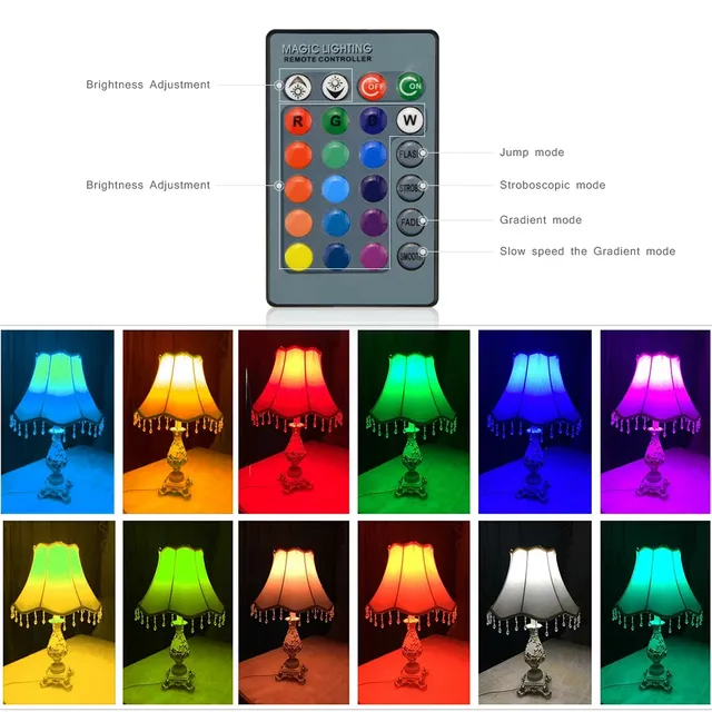 Ampoule LED RGB 220V 110V E27 – vue 5