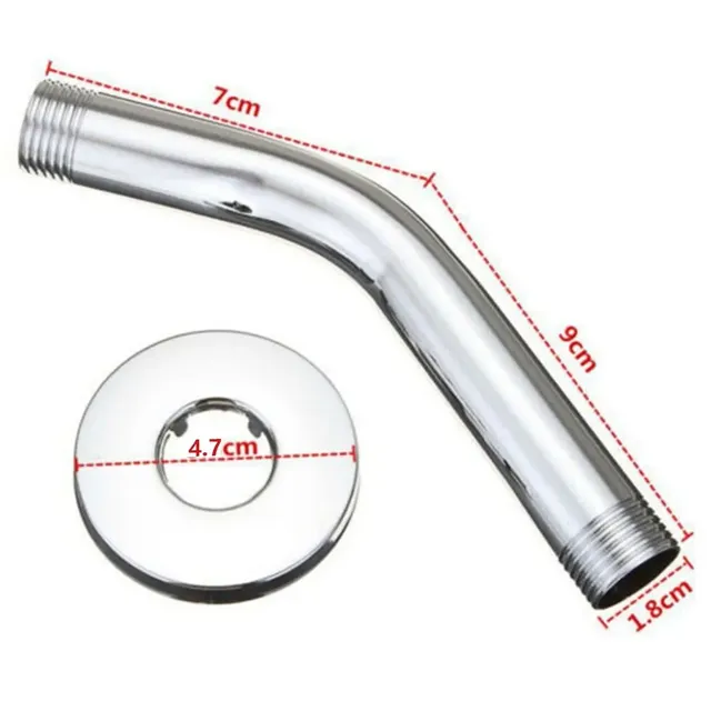 Pommeau de douche pluie argenté chromé – vue 4