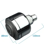 Économie d&rsquo;eau pressurisée 5 fonctions robinet d&rsquo;eau pluie salle de bains arroseur buse de pulvérisation robinet pomme de douche