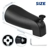 Bec baignoire mural noir mat courbé alliage zinc… – vue 7