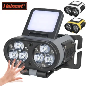 Lampe frontale LED avec capteur intelligent, lampe de poche Rechargeable avec affichage de puissance, pour l&rsquo;équitation, la pêche, le Camping et l&rsquo;extérieur, TPYE-C