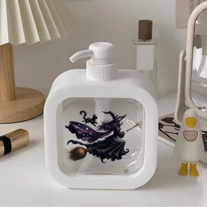 Distributeur de savon d’Halloween mignon (verre/pompe) : savon pour les mains hydratant, pour bain/évier de cuisine, savon liquide/Lotion Distributeur de savon d’Halloween mignon (verre/pompe) : savon pour les mains hydratant, pour bain/évier de cuisine, savon liquide/Lotion