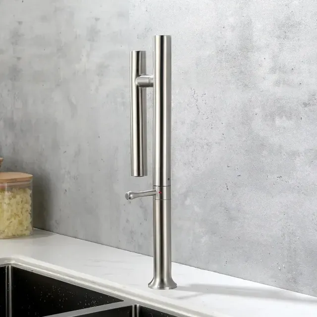Robinet mitigeur d'évier de cuisine en acier inoxydable… – vue 5