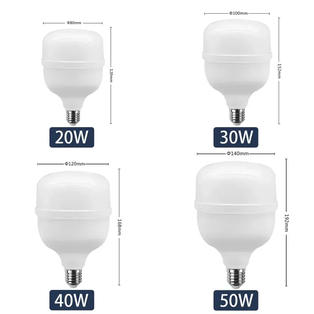 Ampoule LED AC 110V 220V E27 lampe à LED 20W 30W 40W 50W… – vue 2