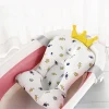 Coussin de baignoire pour bébé, Support de bain Ajustable, tapis de siège, coussin de douche, siège de bain pliable pour nouveau-né, coussin d&rsquo;eau flottant de sécurité