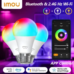IMOU WiFi ampoule intelligente lumière LED à intensité variable 16 millions de couleurs rvb B5 US E26 lampe à bougie commande vocale Alexa Google Home US IMOU WiFi ampoule intelligente lumière LED à intensité variable 16 millions de couleurs rvb B5 US E26 lampe à bougie commande vocale Alexa Google Home US