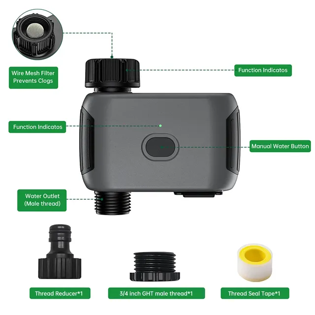 Vanne d'eau intelligente – vue 3