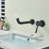 Robinet lavabo mural mitigeur monocommande bec rotatif… – vue 4