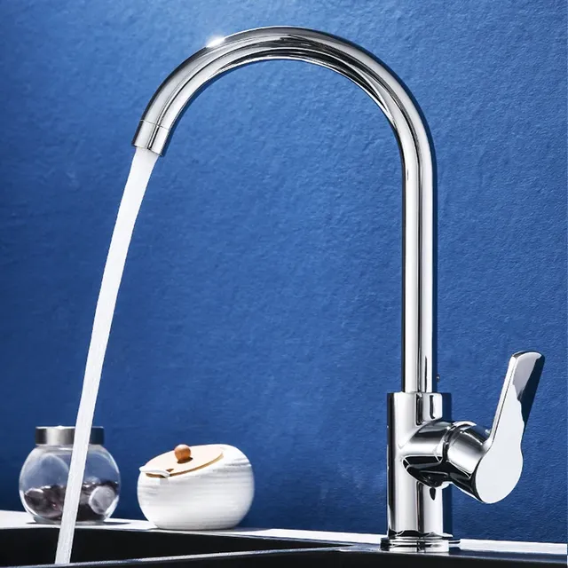 Mélangeur d'eau chaude et froide à poignée unique en… – vue 2