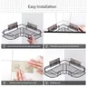 Étagère murale autocollante sans perçage angle douche… – vue 6