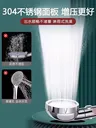 Pommeau de douche haute pression doré – vue 3