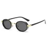 Lunettes de soleil ovales à monture métallique pour… – vue 2