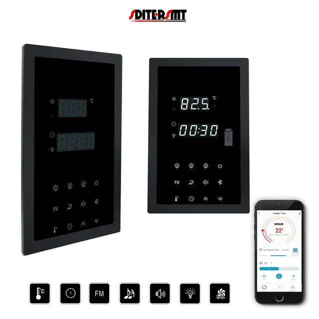 Thermostat sauna mural tactile connecté wifi intelligent…