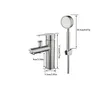 Robinet de lavabo de salle de bains en acier inoxydable – vue 7