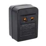 convertisseur tension voyage double 110V 220V 30W 20W compatible rasoirs petits appareils plastique ABS noir mat