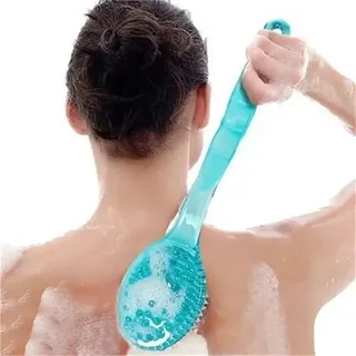 Brosse bain dos longue poignée ergonomique incurvée poils nylon doux…