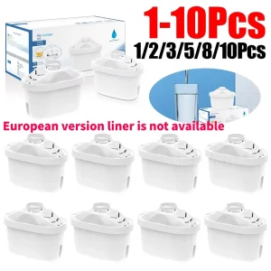 Cartouche de filtres à eau pour Brita Maxtra, 1 à 10 pièces, réduisant les impuretés du chlore, purificateur, filtre à eau à charbon actif