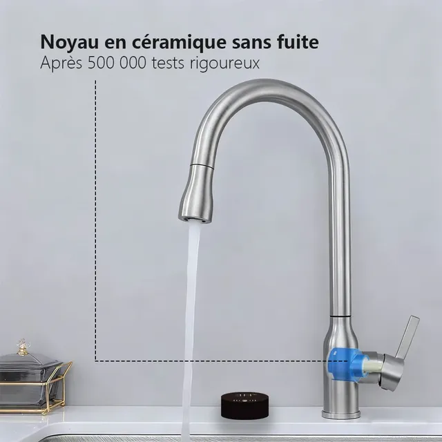 Robinet d'évier de cuisine à capteur intelligent en… – vue 6