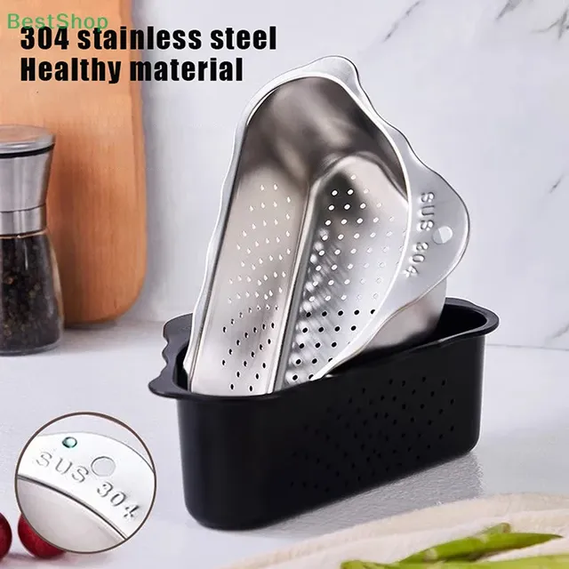 💕 Panier d'égouttage triangulaire d'évier de cuisine… – vue 2