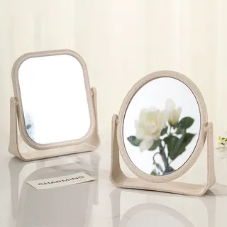 Miroir en plastique de bureau rond personnalisé