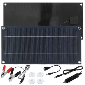 Panneau solaire 30W 12V Portable RV, Kit de chargeur photovoltaïque étanche pour voiture, Anti-perte, silicium polycristallin