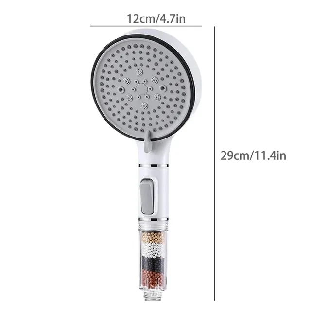 Pommeau de douche de salle de bain avec bouton d'arrêt – vue 6