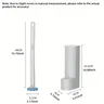 Brosse toilettes compacte minimaliste blanche… – vue 4